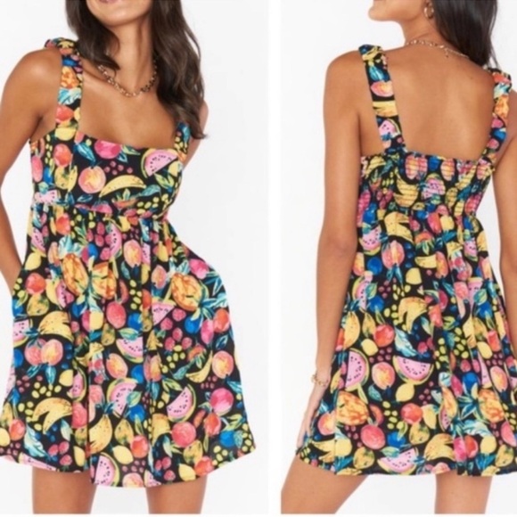 NWOT Show Me Your Mumu Fling Mini Dress~ in Fruity Tango - Picture 2 of 5